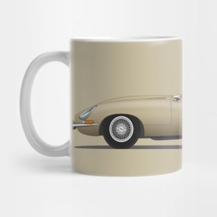 Jaguar E Type Roadster Golden Sand Mug